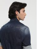 Tresor 33-7916 Men's Denim Shirt With Pockets In Slim Fit Blue