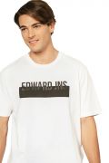 Edward Cormac Ανδρική Μπλούζα Κοντομάνικη T-Shirt Με Τύπωμα Σε Κανονική Γραμμή Λευκό