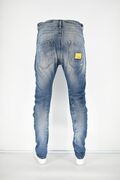 Cosi 47Bentley Men's Pants Jeans With Slits And Patch Slim Fit Blue