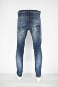 Cosi 50Nuovo2 Men's Jeans With Patches And Wearings Slim Fit Blue