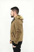 Gio's 7108 Men's Bomber Jacket Slim Fit Beige