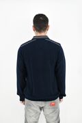 Side Effect 504 Men's Blouse Long Sleeve Polo Regular Line Beige - Blue