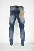 Stefan 2011-18 Men's Jeans With Wear Slim Fit Blue