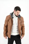 Tresor 2815 Men's Leather Jacket Slim Fit Camel