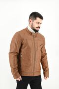 Tresor 2815 Men's Leather Jacket Slim Fit Camel