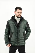 Yes Zee J810/Q700 Men's Jacket Puffer Slim Fit Dark Green