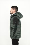 Yes Zee J810/Q700 Men's Jacket Puffer Slim Fit Dark Green