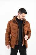 Yes Zee J839/M900 Men's Jacket Puffer Slim Fit Brown - Bronze