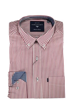 Dors 1019028.C2 Men's Striped Shirt Regular Line White-Red