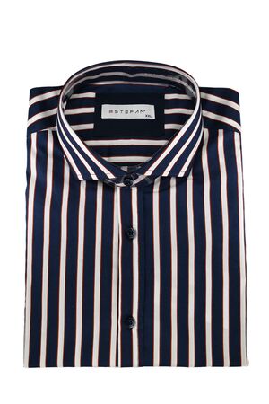 Stefan 9004-21 Men's Shirt Striped Slim Fit Blue-White-Red