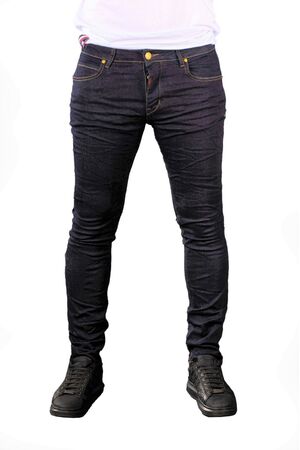 Profil Jeans 2057 Ανδρικό Παντελόνι Τζιν Ελαστικό Σε Στενή Εφαρμογή Σκούρο Μπλε