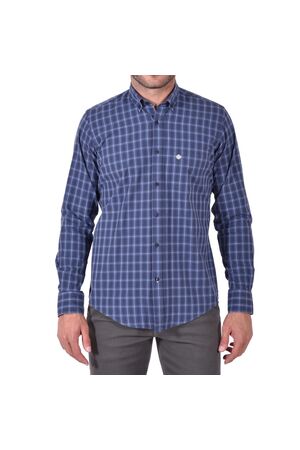 Dors 1033017 Men's Plaid Shirt In Regular Line Blue