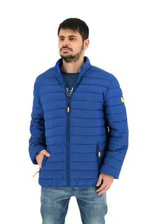 Be Board 21G9911 Men's Lightweight Jacket Regular Fit Blue Ruffle