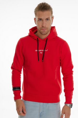 Martini 10975 Men's Sweatshirt With Hood Red