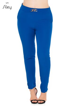 Silky Sugar 9645 Γυναικείο Παντελόνι Σε Κρεπ Ύφασμα Μπλε Ρουά