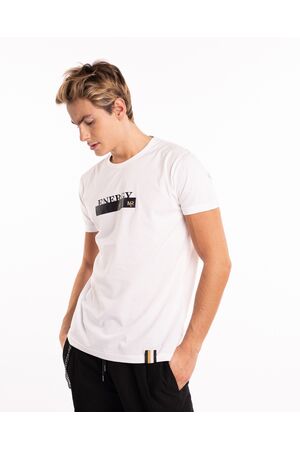 Martini 70843 Ανδρική Μπλούζα Κοντομάνικη T-Shirt Με Τύπωμα Και Τρέσα Σε Κανονική Γραμμή Λευκή