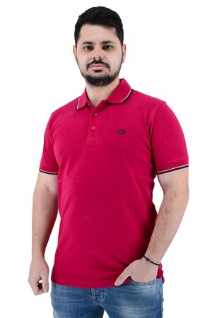 Be Board 9002 Ανδρική Μπλούζα Polo Μονόχρωμη Σε Κανονική Γραμμή Φούξ