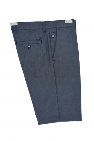 LCDN Aquarel Ανδρικό Παντελόνι Chinos Με Μικροσχέδιο Ελαστικό Σε Κανονική Γραμμή Μπλε / Denim