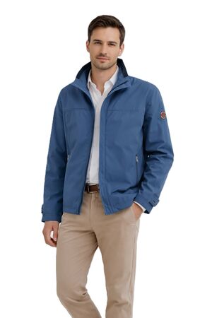 New Company Ανδρικό Ανοιξιάτικο Λεπτό Μπουφάν Αδιάβροχο Και Αντιανεμικό Σε Κανονική Γραμμή Μπλε Ραφ ΚΩΔ: 2010