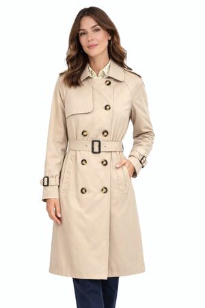 Γυναικεία Καπαρντίνα Σε Μπεζ Χρώμα ΚΩΔ:Α23157