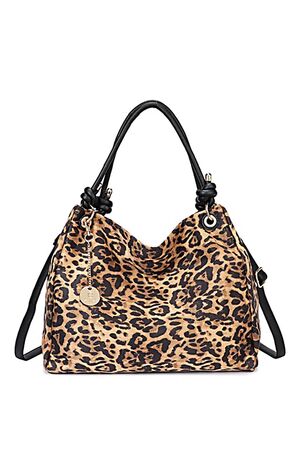Bag to Bag Τσάντα Ώμου Σε Λεοπάρ Καφέ Χρώμα - BTB0022
