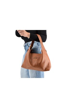 Bag to Bag Τσάντα Ώμου Σε Ταμπά Χρώμα - T6800