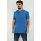 Be Board 9002 Men's Blouse Short Sleeve Polo Pique Monochrome Regular Straight Line Blue