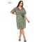 Silky Sugar 9961 Γυναικείο Φόρεμα Κρουαζέ Με Μοτίβο Λαχούρ Μπλε Ρουά