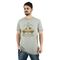 Yes Zee T756/T300 Ανδρική Μπλούζα T-Shirt Με Τύπωμα Γκρι