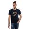 Side Effect RS3245 Ανδρική Μπλούζα Κοντομάνικη T-Shirt Με Τύπωμα Σε Κανονική Γραμμή Σκούρο Μπλε