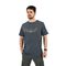 Real Brand 218 Ανδρική Μπλούζα Κοντομάνικη T-Shirt Με Ανάγλυφο Τύπωμα Σε Κανονική Γραμμή Γκρι