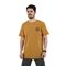 Real Brand 237 Ανδρική Μπλούζα Κοντομάνικη T-Shirt Με Τύπωμα Στο Στήθος Σε Κανονική Γραμμή Ταμπά / Κίτρινο