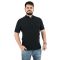 Yes Zee T774-TS00 Ανδρική Μπλούζα Polo Με Μαο Γιακά Μονόχρωμη Σε Μεσάτη Γραμμή Μαύρη