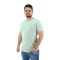 Yes Zee T778-TA00 Ανδρική Μπλούζα Κοντομάνικη T-Shirt Ελαστική Μονόχρωμη Σε Μεσάτη Γραμμή Μέντα - Ανοιχτό Πράσινο