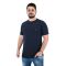 Yes Zee T778-TA00 Ανδρική Μπλούζα Κοντομάνικη T-Shirt Ελαστική Μονόχρωμη Σε Μεσάτη Γραμμή Σκούρο Μπλε