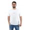 Makan 270-240 Ανδρική Μπλούζα Κοντομάνικη T-Shirt Ελαστική Με Τύπωμα Σε Oversize Γραμμή Λευκή / Άσπρη