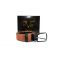 Versace 19V69 Ανδρική Δερμάτινη Ζώνη Διπλής Όψης Με Κανονική Αγκράφα Ταμπά / Μαύρη