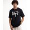 Martini 70957 Ανδρική Μπλούζα Κοντομάνικη T-Shirt Με Σχέδιο Σε Κανονική Γραμμή Μαύρη