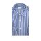 Brancaccio FS-22421 Ανδρικό Πουκάμισο Ριγέ Oxford Σε Κανονική Γραμμή Μπλε / Λευκό